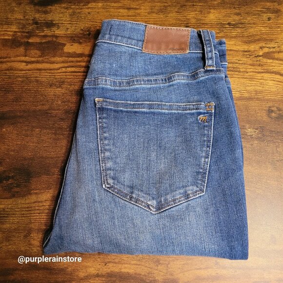 Madewell Jeans 28 Skinny Button Fly 10" High Rise Rosecliff H6319 Tummy Control - Picture 3 of 13